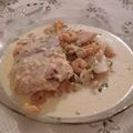El cooksnap de Camila Puccio cuando hizo Cocina para parejas: Salmón rosado con camarones.