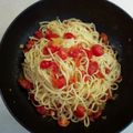 Cooksnap από Caterina στη συνταγή Ταλιατέλες με πάστα ελιάς, ντοματίνια και ζακυνθινό λαδοτύρι