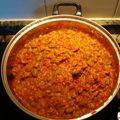 El cooksnap de rompisant cuando hizo Habas baby salteadas con huevo, jamón y tomate.
