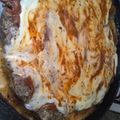 El cooksnap de Cami Garrido cuando hizo Pan de carne a la pizza.
