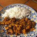 El cooksnap de Melanie LS cuando hizo Pechugas de Pollo al Curry. Canario Solé.