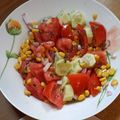 Cooksnap από SofiaLefkada στη συνταγή Σαλάτα με ντομάτα, καλαμπόκι και βασιλικό