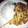 El cooksnap de Shirley cuando hizo Lomo saltado.