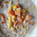 Cooksnap Ruhaida semasa beliau membuat Bubur Jagung dan Keledek Oren.