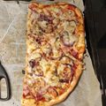 Józsefné Bendli Cooksnap-ja, amikor elkészítette a(z) Sonkás- gombás- olívabogyós pizza receptet.