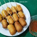 El cooksnap de Encar cuando hizo Corn dogs al estilo americano.