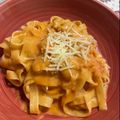 El cooksnap de Laura Sampedro cuando hizo Fetuccini pirata estilo Ginos.