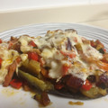 El cooksnap de chus cuando hizo Berenjenas rellenas de carne y verduras.