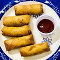 DROOLSOME MORSEL BY AFREEN WASEEM 's cooksnap of when they made Veg Spring Rolls with homemade sheets and sauce.