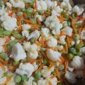 El cooksnap de Stella Castiblanco cuando hizo Coliflor con verduras.