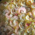 El cooksnap de Lucia Larrea cuando hizo Camarones en salsa de vodka.