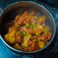 Manorma Sharma का कुकस्नैप जब उन्होंने गाजर मटर आलू की सब्जी(gajar matar aloo ki sabzi recipe in hindi) बनाया था।