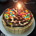 El cooksnap de Naty Misdraje cuando hizo Torta de Cumpleaños fácil!.