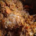 El cooksnap de Leonela cuando hizo GUISO DE ARROZ CON POLLO (todo en crudo)🧄🧅🍗🫑🥕🍗🥫🍽🍷🍚🥘🍚🍲.