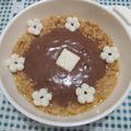 Cooksnap dari Vanessa Ingrid Santoso untuk resep Mpasi Snack : Choco Pie Pudding With Cheese and Gerber Puffs