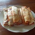 El cooksnap de Victoria cuando hizo Panqueques con manjar o mermelada.
