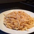 Cooksnap dari Adhi Wiee untuk resep Salmon Alfredo, Creamy dan Mudah