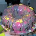 hotmamaskitchen's cooksnap of when they made Round Rainbow Cake.