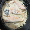 El cooksnap de Ingrid Parra Diaz cuando hizo Salmón con salsa de champiñones.