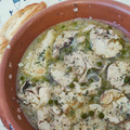 El cooksnap de lu2mado 77 cuando hizo Merluza en salsa verde con guisantes.