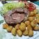 El cooksnap de Alfredo Salazar cuando hizo Rollo de carne con queso y jamón.