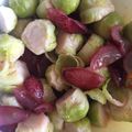 El cooksnap de Lucia Larrea cuando hizo Coles de Bruselas con uvas.