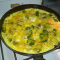 El cooksnap de Pajarito Mirón cuando hizo Tortilla de papa con cebollita picada!!.
