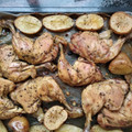 El cooksnap de Ana Barco cuando hizo Pollo asado a las finas hierbas con patatas.