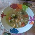El cooksnap de Monica Aira Fernandez cuando hizo Sopa de arroz con brócoli, patata y zanahoria.