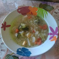 El cooksnap de Monica Aira Fernandez cuando hizo Sopa de arroz con brócoli, patata y zanahoria.