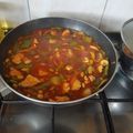 El cooksnap de Juan Beltrán cuando hizo Pavo guisado con tomate y soja.