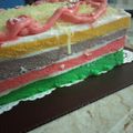 Cooksnap dari Elsa Irawati untuk resep Rainbow cake (kukus)