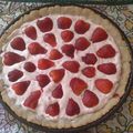 El cooksnap de Ro X cuando hizo Tarta de frutilla y pastelera, con masa de harina de arroz.