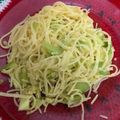 El cooksnap de Sofi cuando hizo Spaghetti con zucchini...🥒🍜🍜.