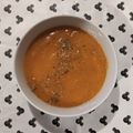 Fabio's cooksnap of when they made Tomato (with carrot, red pepper and potato) soup.