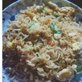 Amrita Chakroborty 's cooksnap of when they made Fried Veg Maggi.