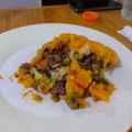 El cooksnap de Sabi Coria cuando hizo Pastel de calabaza con carne y brócoli.