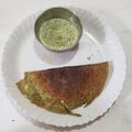 Preeti V. Salvi's cooksnap of when they made Moong beans Chilla.