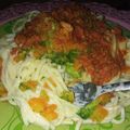 صورة من Maya Rosa، شاركها بعد تجربة وصفة سباغيتي بصلصة الطماطم وصلصة البيشاميل 🍝🍝