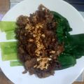 Cooksnap dari Nefertiti untuk resep 120. Pak Coy with Slice Beef Garlic