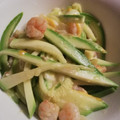El cooksnap de aromadulce cuando hizo Espaguetis de calabacín con gambas.
