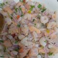 El cooksnap de Fabian Caro cuando hizo Ceviche de salmón.