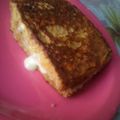 El cooksnap de Gricel cuando hizo Tostada francesa rellena con queso y nuez.