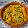 El cooksnap de Gilbert (Aprenent a la vida 📚♻️☯️) cuando hizo Revuelto de tofu con alcachofas y zanahorias.