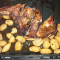 El cooksnap de Jonathan de la Rosa cuando hizo Pierna de cordero al horno.