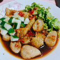 Cooksnap dari Ain Syakaila untuk resep PEMPEK DOS (Pempek tanpa 🦈) Empuk, kenyal, krispi di luar lembut di dalam, tidak alot