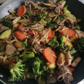 El cooksnap de Erick Guerrero cuando hizo Chop suey de res y pollo.
