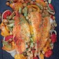 Frank Watson's cooksnap of when they made Smokey Cod, Tomato and Chickpea Tray Bake.