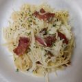 Amber Jones's cooksnap of when they made Pasta carbonara.