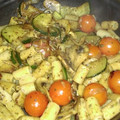 El cooksnap de Mery cuando hizo Macarrones con calabacín y champiñones.